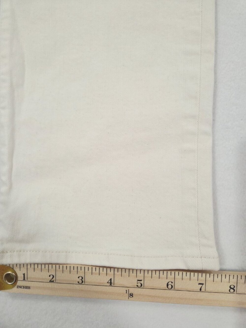 NWT Madewell 27x29 The Longline Straight Jeans Womens Vintage Canvas Ivory - Picture 11 of 13
